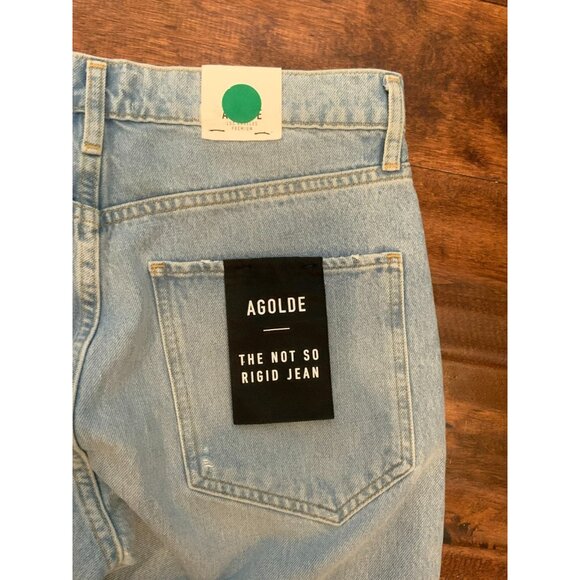 AGOLDE Light Evermore Wash Distressed Jamie High Rise Classic Jeans, Size 28 NWT - Picture 6 of 6